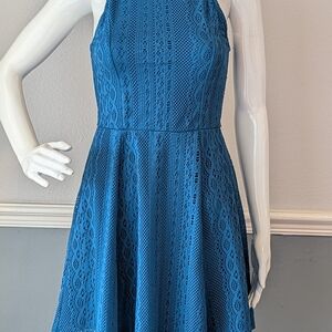 Hollister Teal Lace Midi Dress